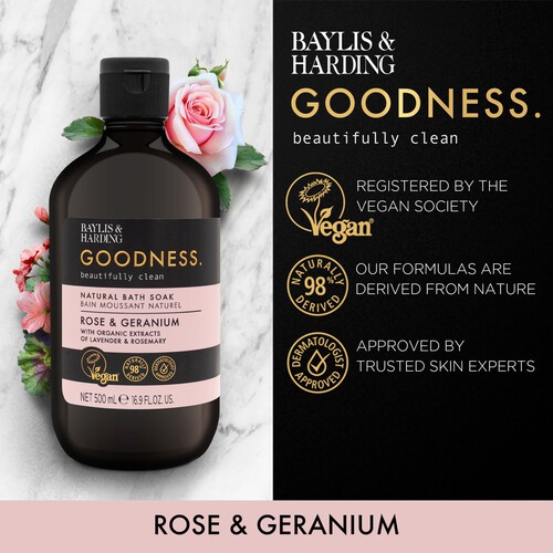 Baylis & Harding Goodness Rose & Geranium Bath Soak 