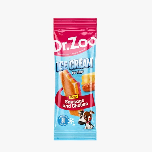 Dr Zoo Sausage & Cheese Ice Cream  50g