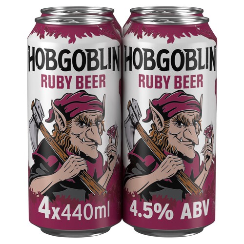 Hobgoblin Ruby Ale Beer Cans