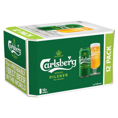 Carlsberg Pilsner 3.4% Abv  12 x 440ml