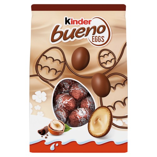 Kinder Bueno Milk Chocolate & Hazelnut Mini Eggs 80g