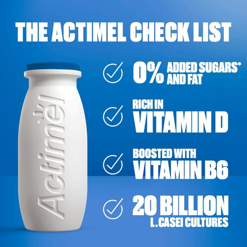 Actimel 0% Fat Original Yogurt Drinks