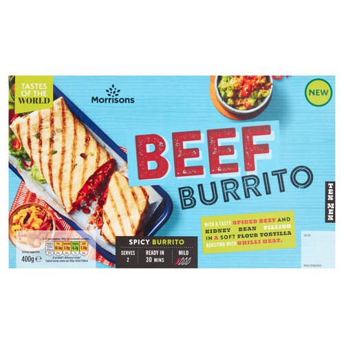 Morrisons Chilli Beef Burritos 