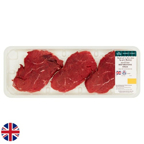 Morrisons British Best Braising Steak 600g