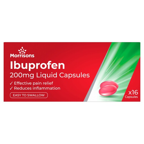 Morrisons Ibuprofen Liquid Gels