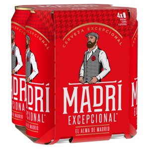 Madri Excepcional Lager Beer Cans 4x440ml product image