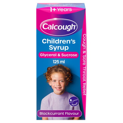 Calcough Childrens Syrup  Blackcurrant