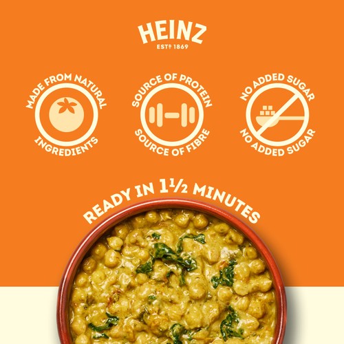Heinz Curry Chickpeas Microwave Pouch