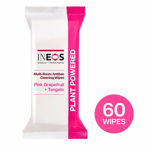 INEOS Antibac Multi-Room Wipes Pink Grapefruit + Tangelo