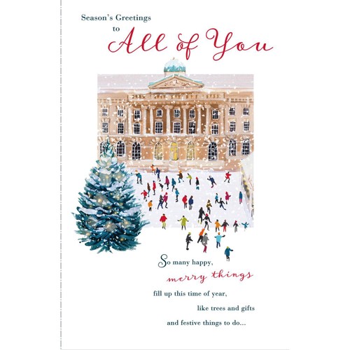 Seasons Greetings To All Of You Christmas Card