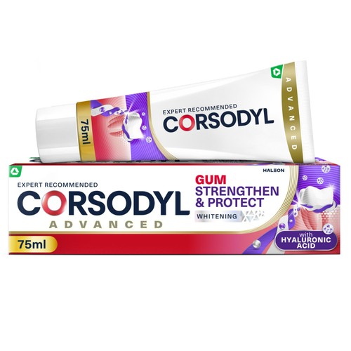 Corsodyl Gum Strengthen & Protect Whitening Toothpaste, 75ml