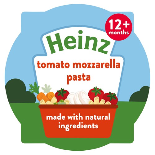 Heinz Tomato Mozzarella Pasta Shells Baby Food Tray 1+ Year