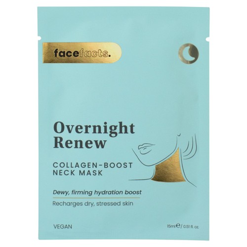 Face Facts Overnight Renew Collagen-Boost Neck Masks