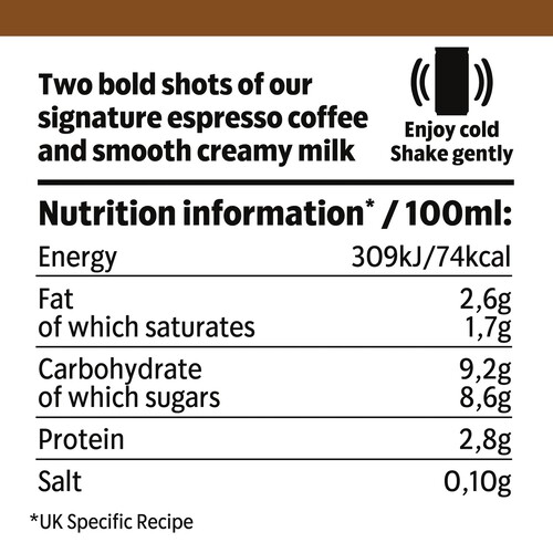 Starbucks Doubleshot Espresso Iced Coffee