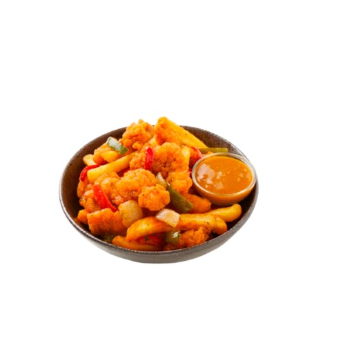 Fit Foods Salt & Chilli Chicken with Chips & Curry Sauce 385g