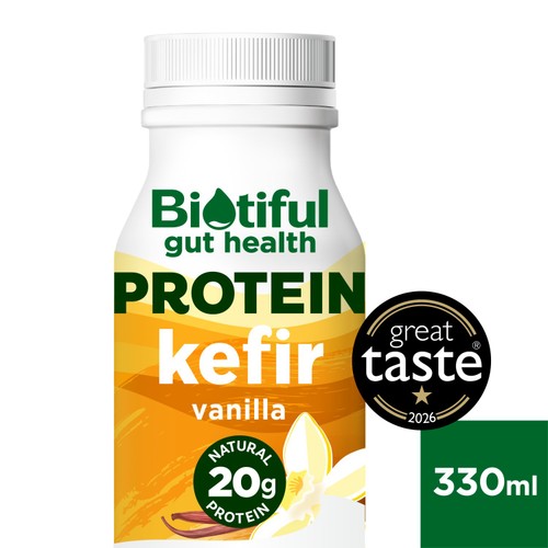 Biotiful Gut Health Kefir High Protein Drink Vanilla 330ml