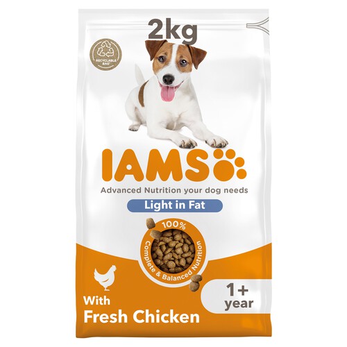 Iams For Vitality Dog 1+ Years Light In Fat With Fresh Chicken 