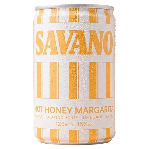 Savano Hot Honey Margarita 125Ml Can 15%Abv