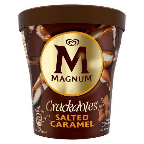 Magnum Crackables Salted Caramel Ice Cream Tub 440ml