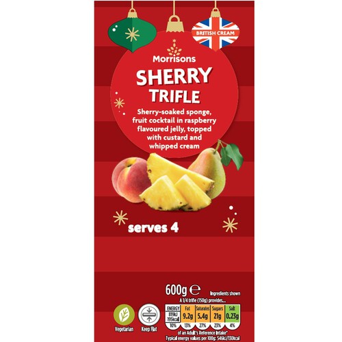 Morrisons Fruit Sherry Trifle 