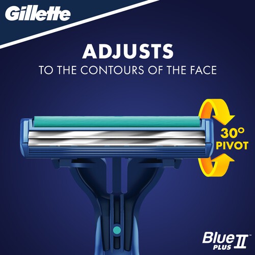 Gillette Blue Plus Slalom Disposable Razors 8 pack