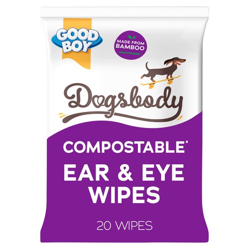 Good Boy Dogsbody Compostable Ear & Eye Wipes 