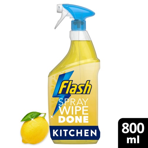 Flash Cleaning Spray Wipe Done All Purpose Lemon