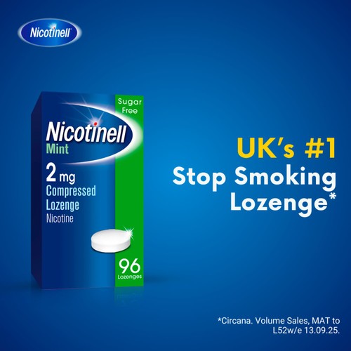 Nicotinell Nicotine Lozenges Stop Smoking Aid 2mg Mint 