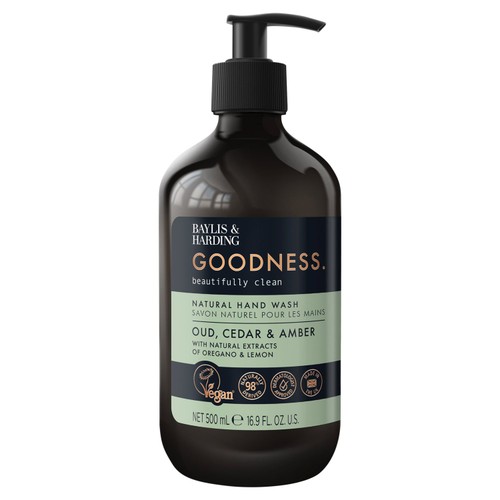 Baylis & Harding Goodness Oud, Cedar & Amber Natural Hand Wash