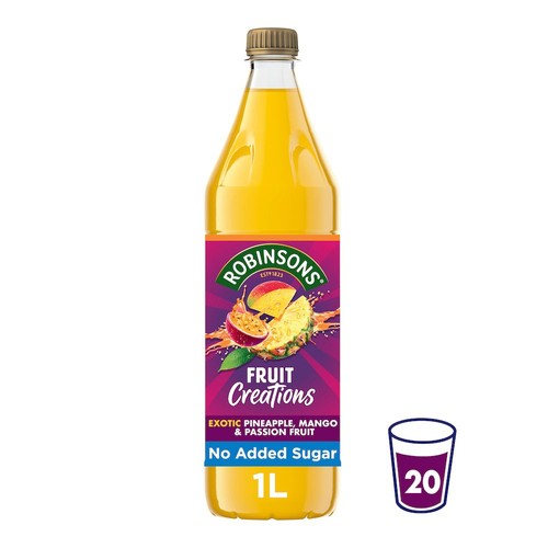 Robinsons Fruit Creations Exotic Pineapple Mango & Passion Fruit Squash