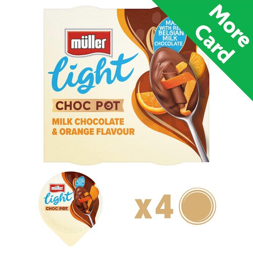 Muller Light Choc Pot Chocolate Orange Dessert