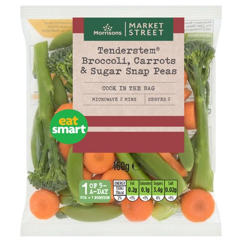 Morrisons Tenderstem Broccoli, Carrot And Sugarsnaps 160g