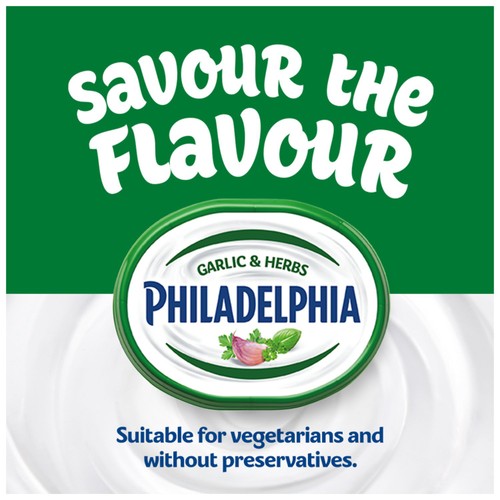Philadelphia Garlic & Herbs Soft Cream Cheese 165g