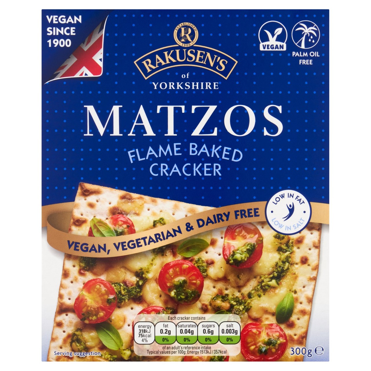 Rakusens Flame Baked Matzos 300g