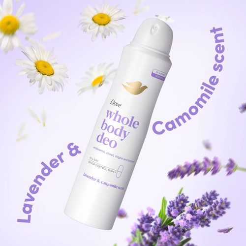 Dove For Women Whole Body Deodorant Lavender   150ml