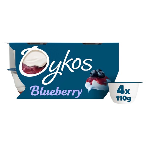 Oykos Greek Style Blueberry Yogurts