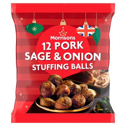 Morrisons 12 Pork, Sage & Onion Stuffing Balls 