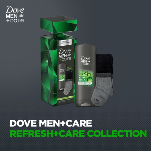 Dove Men+Care Refresh Care Body Wash & Socks Gift Set