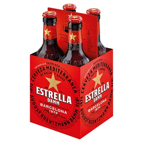 Estrella Damm Spanish Beer 4 x 330ml