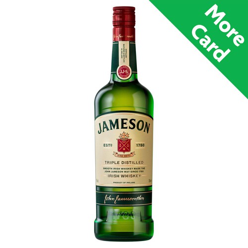 Jameson Triple Distilled Blended Irish Whiskey 70cl