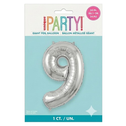 Unique Party 34" Silver Foil Balloon