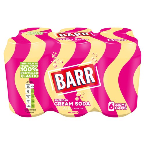 Barr American Cream Soda Cans