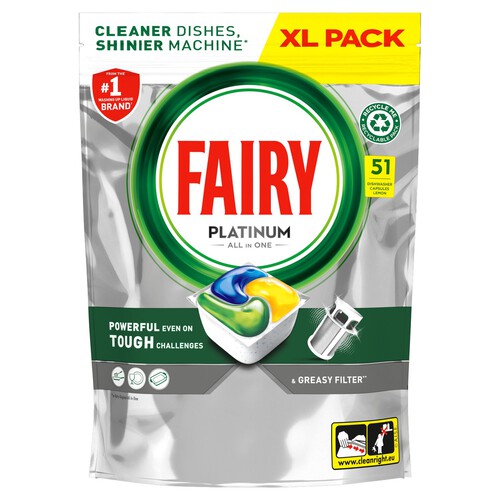 Fairy Platinum Dishwasher Tablets Lemon