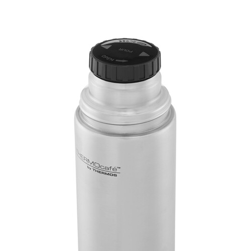 Thermocafe Stainless Steel Flask Gun Metal