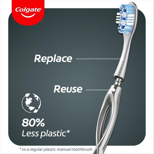 Colgate Link Whitening Toothbrush Handle With Replaceable Heads