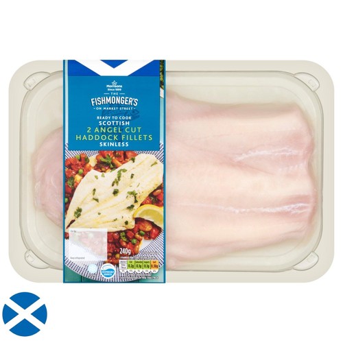 Morrisons Angel Cut Scotish Haddock Fillets 2 Pack 240g