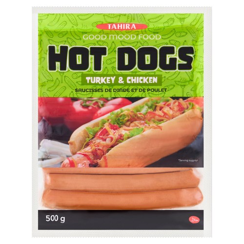 Tahira Chicken & Turkey Hot Dog Sausages 500g