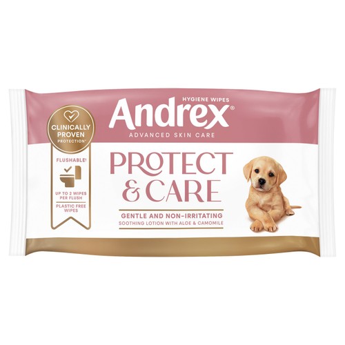 Andrex Protect And Care Wipes 36 Pack