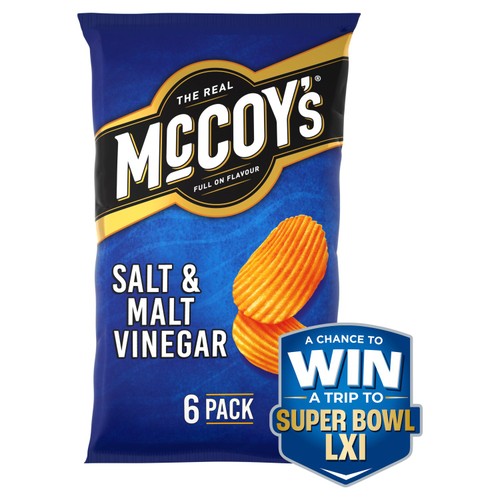 McCoy's Salt & Malt Vinegar Multipack Crisps 6 Pack