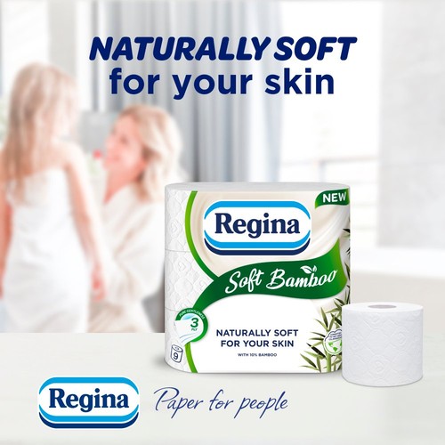 Regina Soft Bamboo Toilet Tissue 9 Rolls